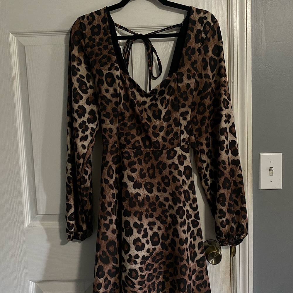 Leopard print dress